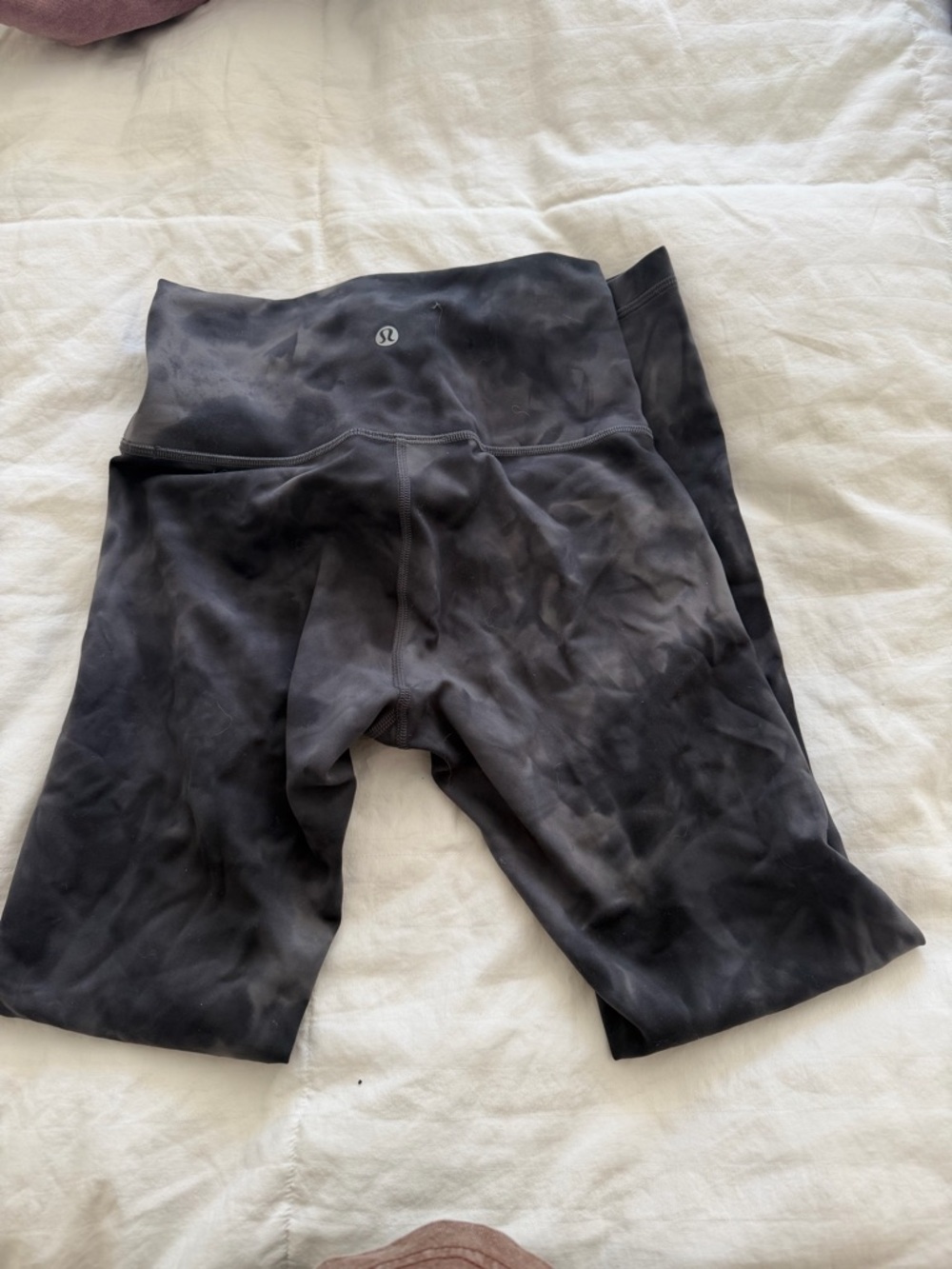 lululemon athletica Kids Black Tie-Dye Leggings